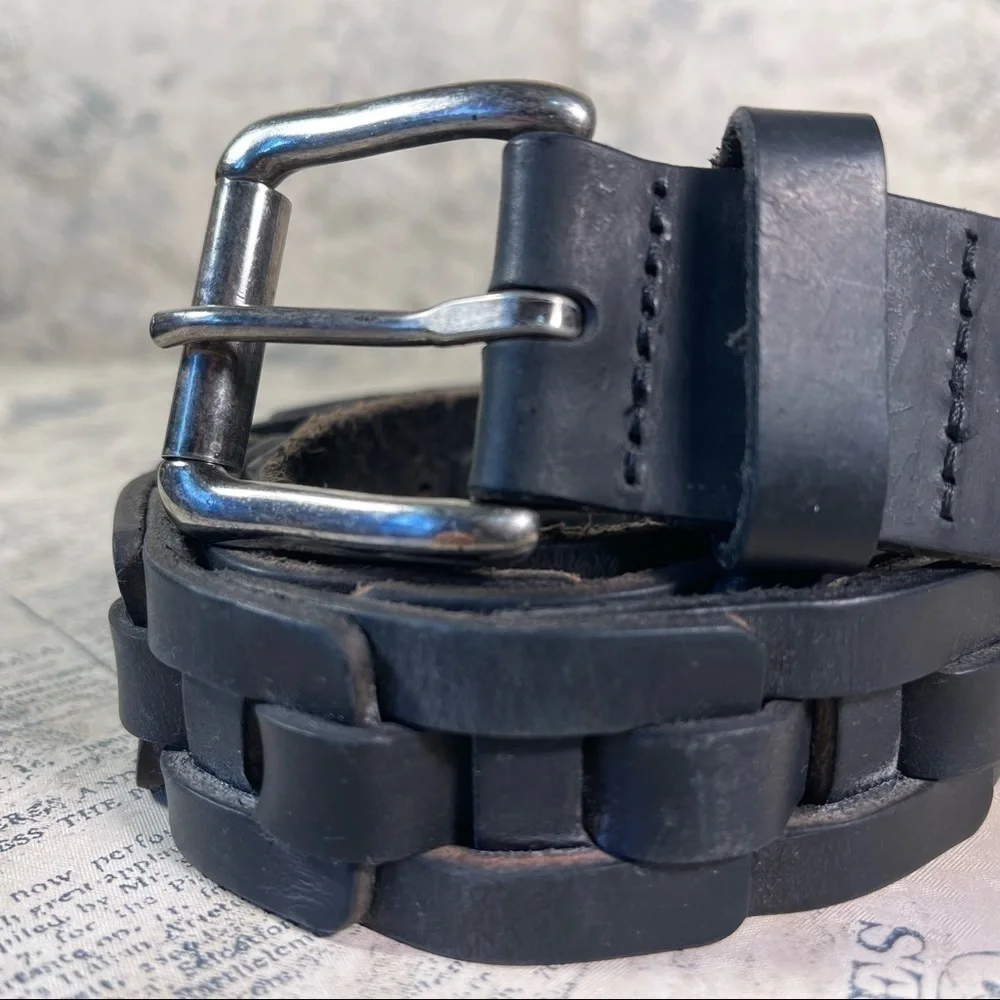 Genuine Leather Belt Classic Brown Black Leather Belt Minimalist Unisex